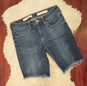 Pilcro By Anthropologie Midrise Slim Bermuda Short